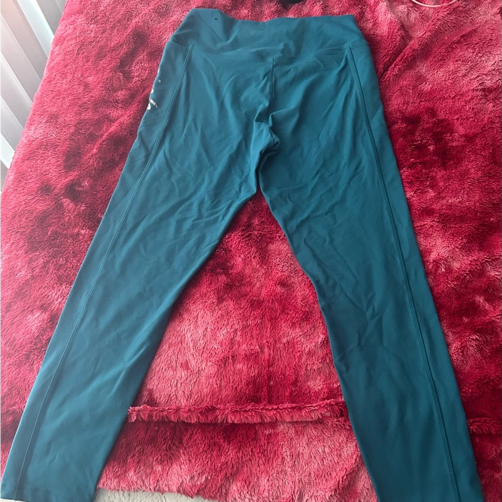 PINK Victoria's Secret teal and light blue Ombré Leggings - Picture 2 of 8